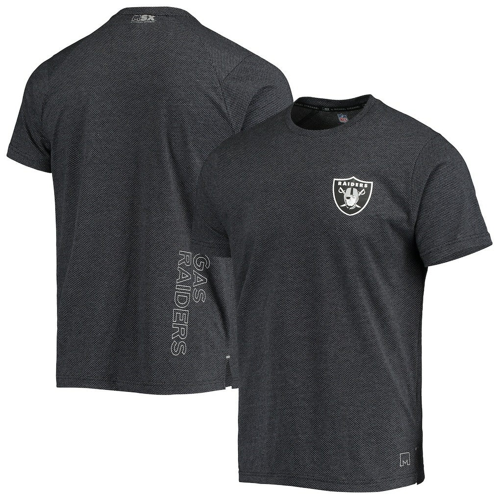 Las Vegas Raiders MSX by Michael Strahan Motivation Performance T-Shirt Black - NFL