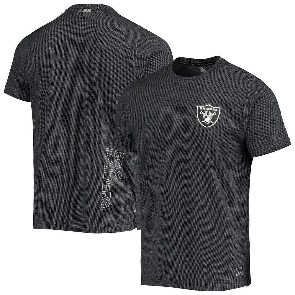 Las Vegas Raiders MSX by Michael Strahan Motivation Performance T-Shirt Black - NFL