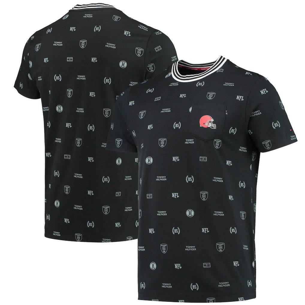 Cleveland Browns Tommy Hilfiger Essential Pocket T-Shirt Black - NFL