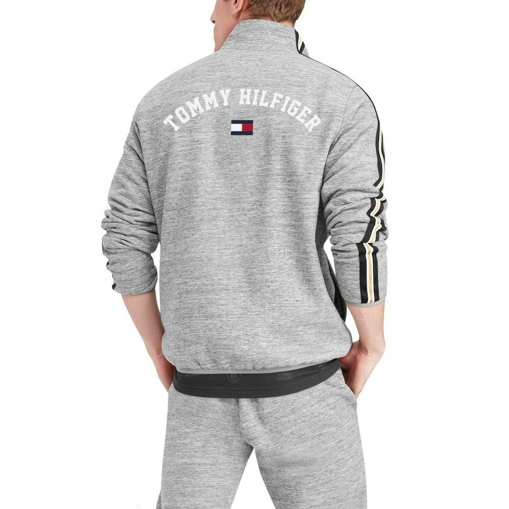 New Orleans Saints Tommy Hilfiger Mario Quarter-Zip Jacket Heathered Gray - NFL