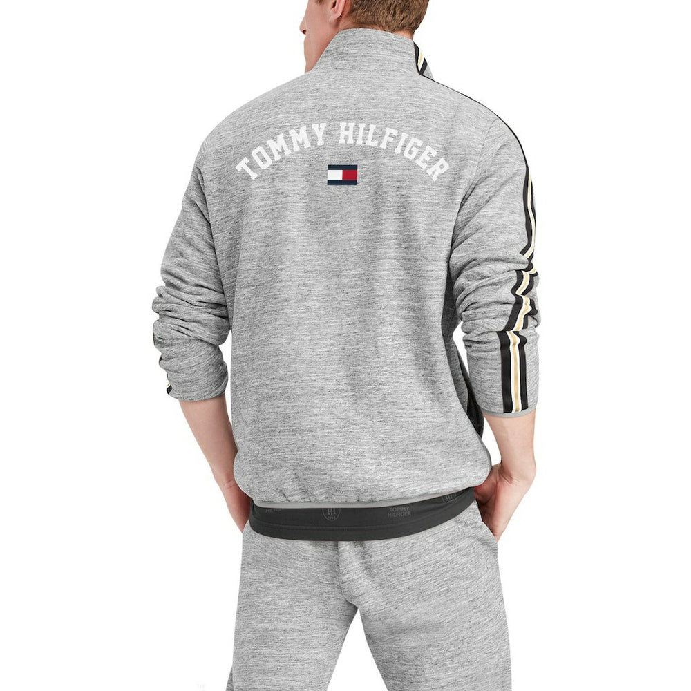 New Orleans Saints Tommy Hilfiger Mario Quarter-Zip Jacket Heathered Gray - NFL