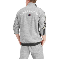 New Orleans Saints Tommy Hilfiger Mario Quarter-Zip Jacket Heathered Gray - NFL