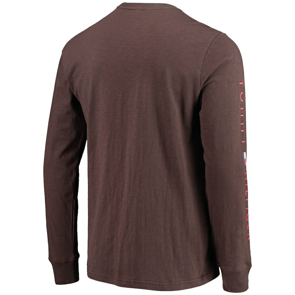 Cleveland Browns Tommy Hilfiger Peter Long Sleeve T-Shirt Brown - NFL