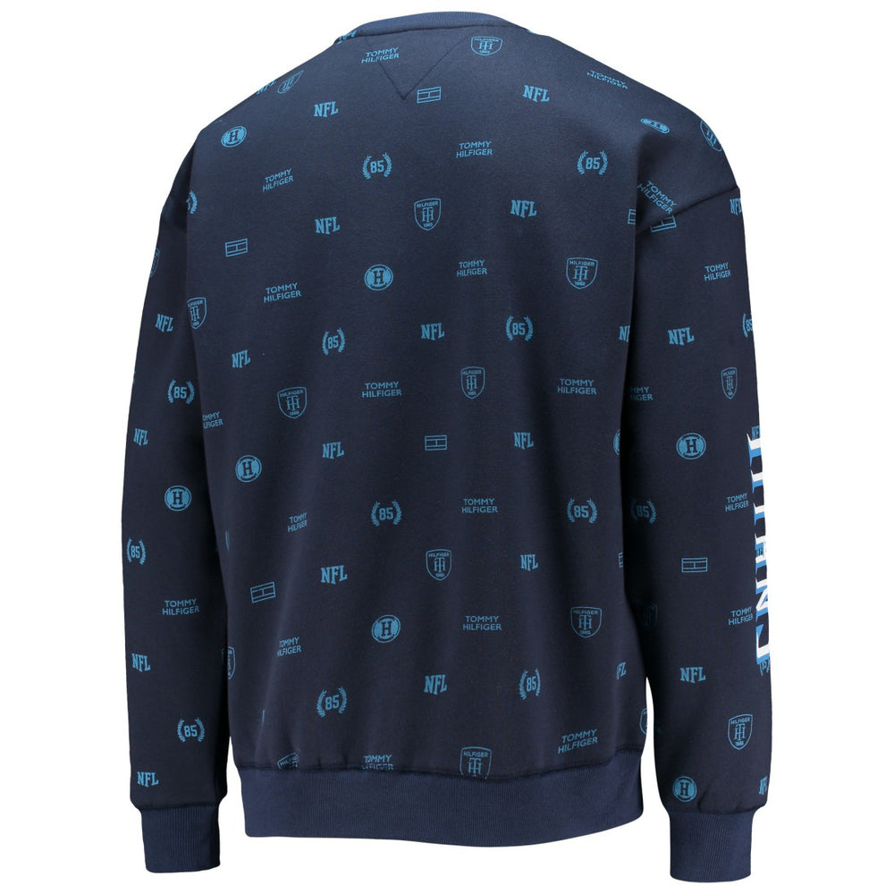 Tennessee Titans Tommy Hilfiger Reid Graphic Pullover Sweatshirt Navy - NFL