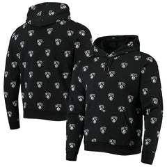 NBA - Brooklyn Nets The Wild Collective Unisex Allover Logo Pullover Hoodie - Black