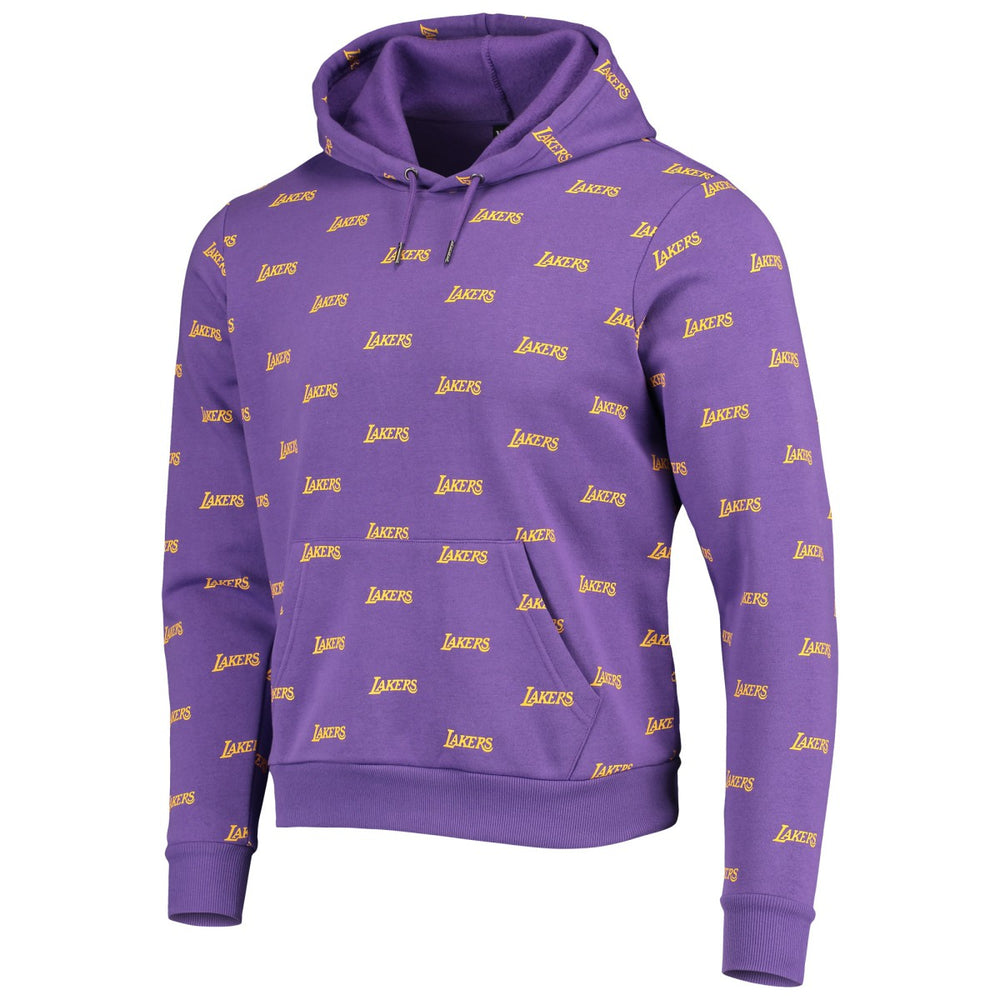 NBA - Los Angeles Lakers The Wild Collective Unisex Allover Logo Pullover Hoodie - Purple