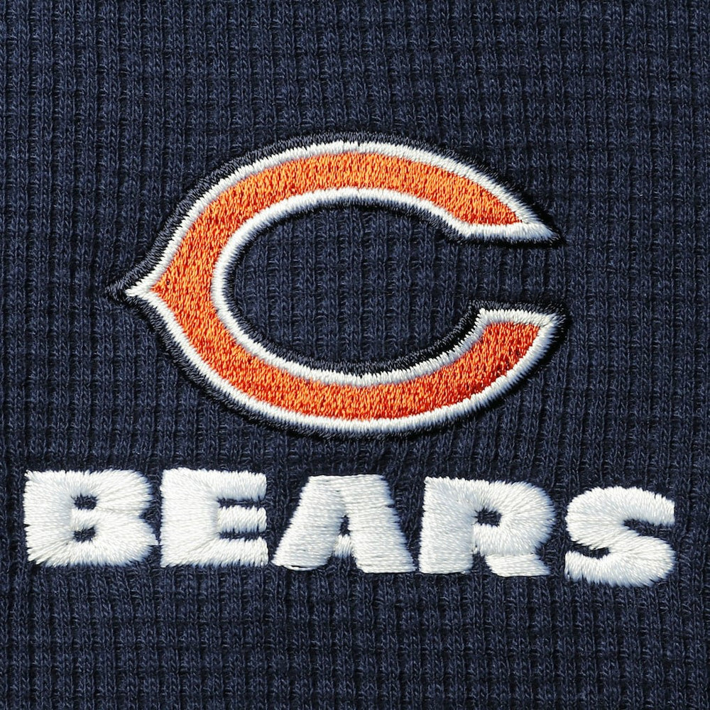 Chicago Bears Dunbrooke Logo Maverick Thermal Henley Long Sleeve T-Shirt Navy - NFL