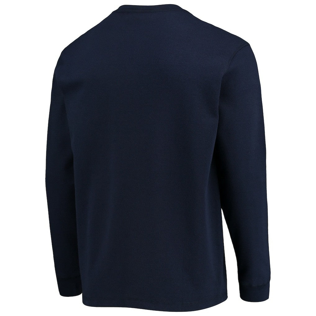 Chicago Bears Dunbrooke Logo Maverick Thermal Henley Long Sleeve T-Shirt Navy - NFL