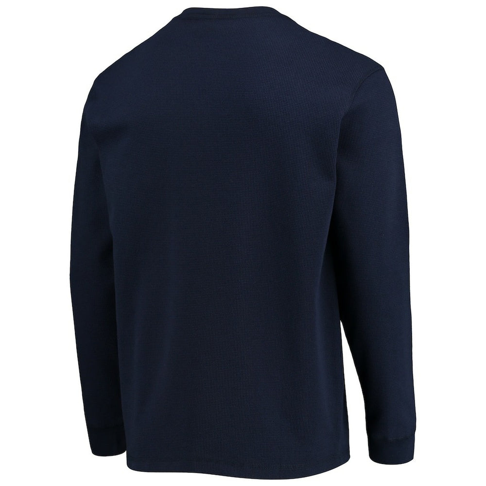 Chicago Bears Dunbrooke Logo Maverick Thermal Henley Long Sleeve T-Shirt Navy - NFL
