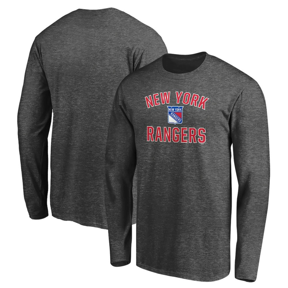 New York Rangers Victory Arch Long Sleeve T-Shirt Charcoal