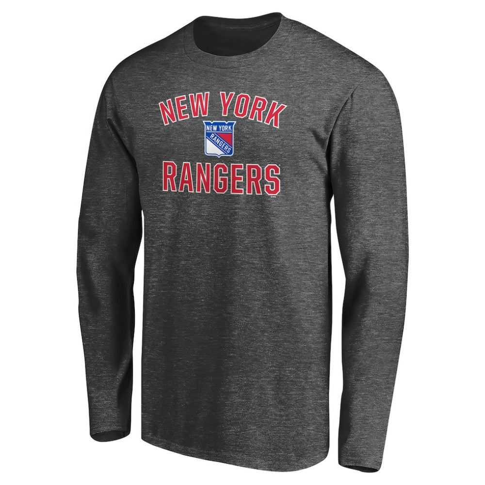 New York Rangers Victory Arch Long Sleeve T-Shirt Charcoal