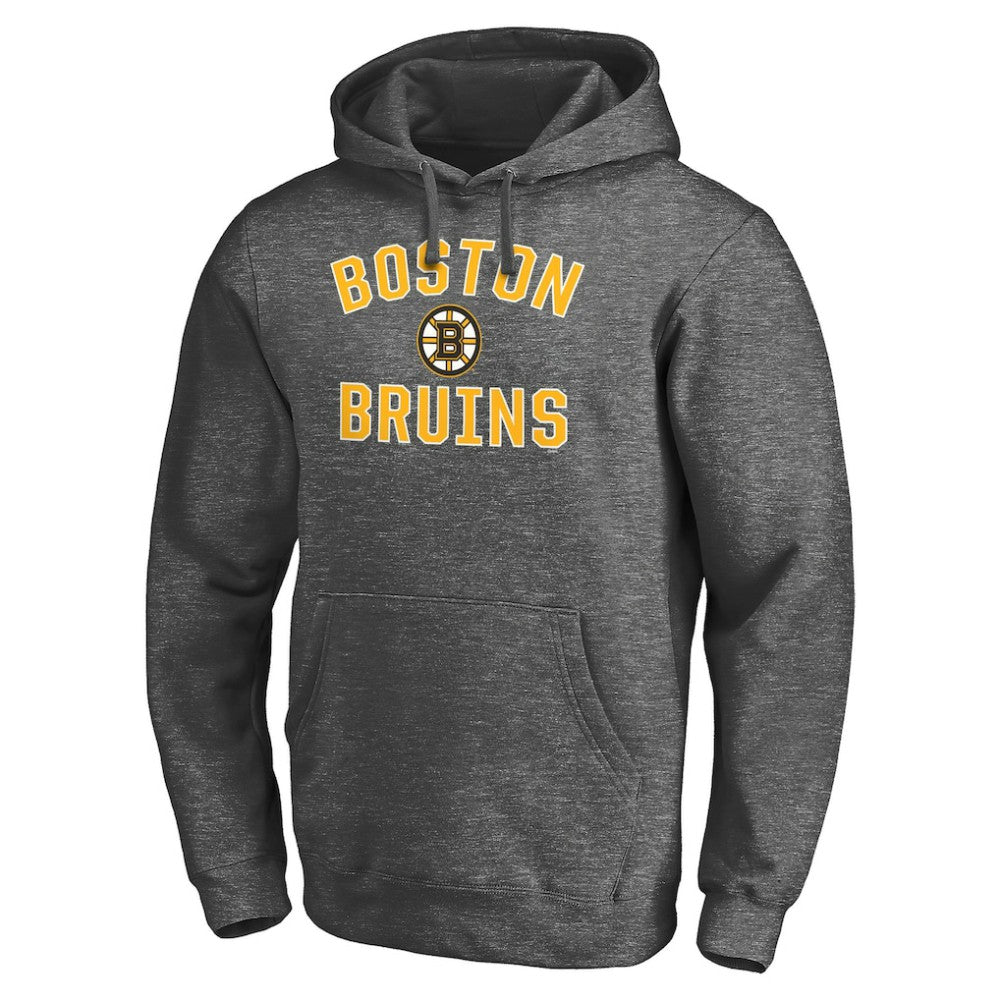 Boston Bruins Victory Arch Team Fitted Pullover Hoodie Charcoal