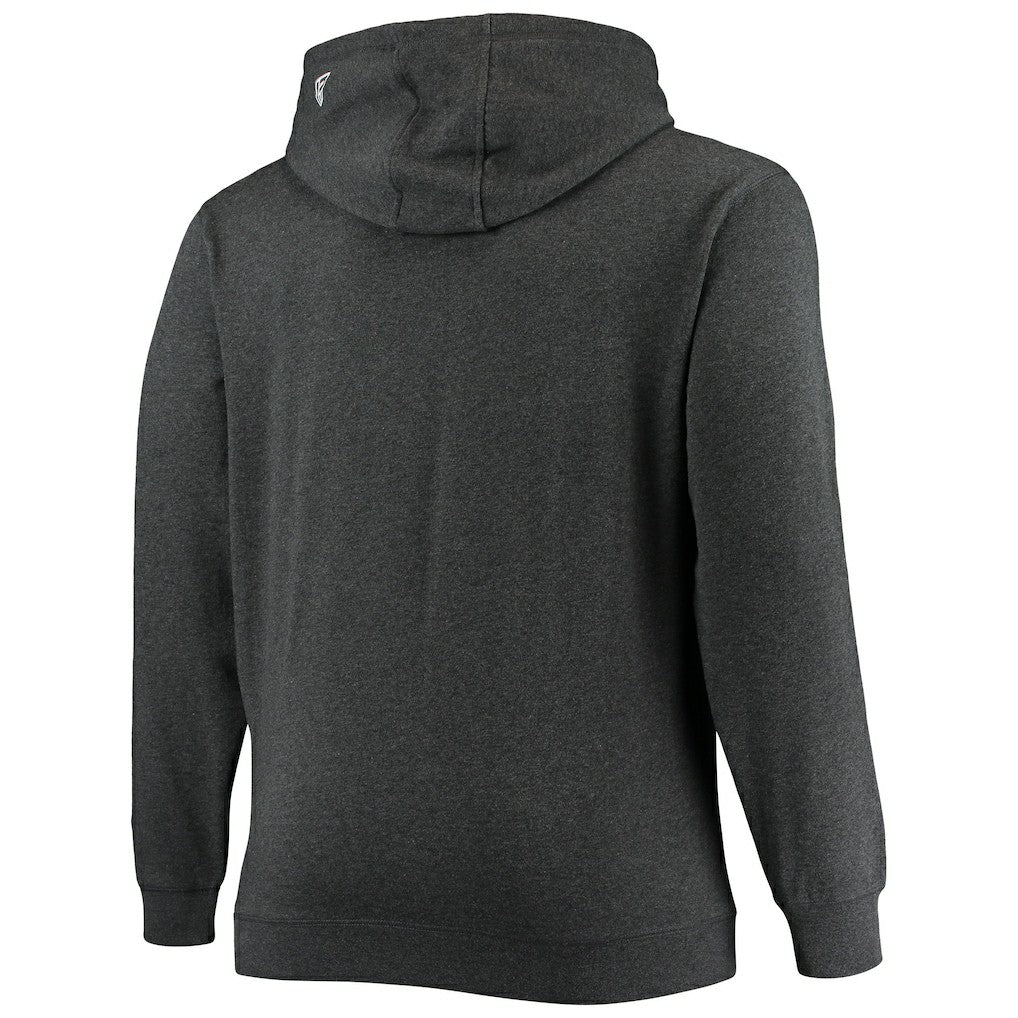 Cleveland Browns New Era Big & Tall Primary Logo Pullover Hoodie Charcoal - NFL