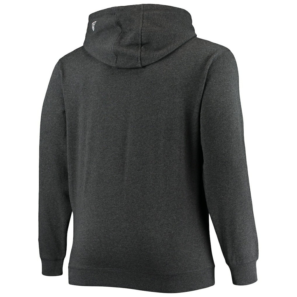 Cleveland Browns New Era Big & Tall Primary Logo Pullover Hoodie Charcoal - NFL
