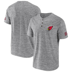 Arizona Cardinals NFL x Darius Rucker Collection Slub Henley T-Shirt Heathered Gray - Fanatics