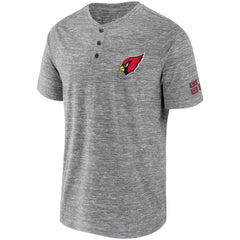 Arizona Cardinals NFL x Darius Rucker Collection Slub Henley T-Shirt Heathered Gray - Fanatics