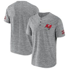 Tampa Bay Buccaneers NFL x Darius Rucker Collection Slub Henley T-Shirt Heathered Gray - Fanatics