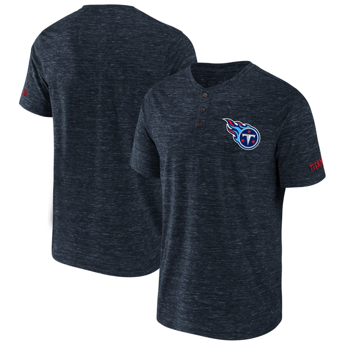 Tennessee Titans NFL x Darius Rucker Collection Slub Henley T-Shirt Navy - Fanatics