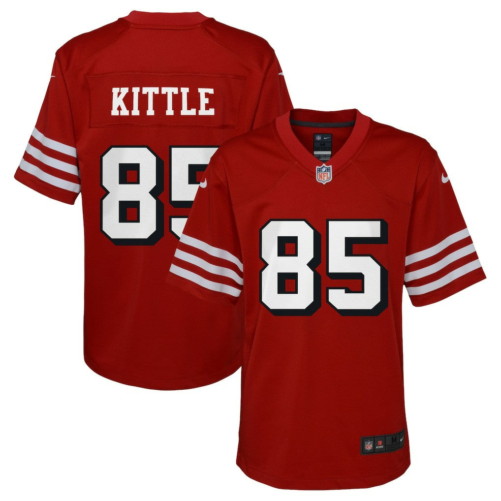 George Kittle San Francisco 49ers Youth Game Jersey - Scarlet | NFL Jerseys