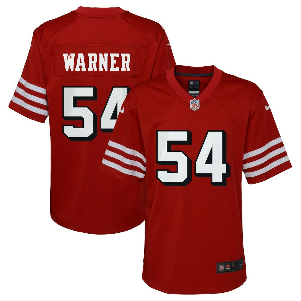 Fred Warner San Francisco 49ers Youth Game Jersey Scarlet - Nike