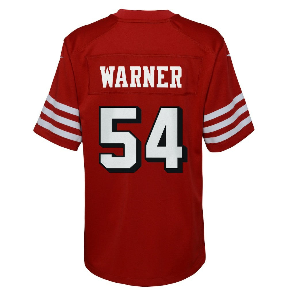 Fred Warner San Francisco 49ers Youth Game Jersey Scarlet - Nike