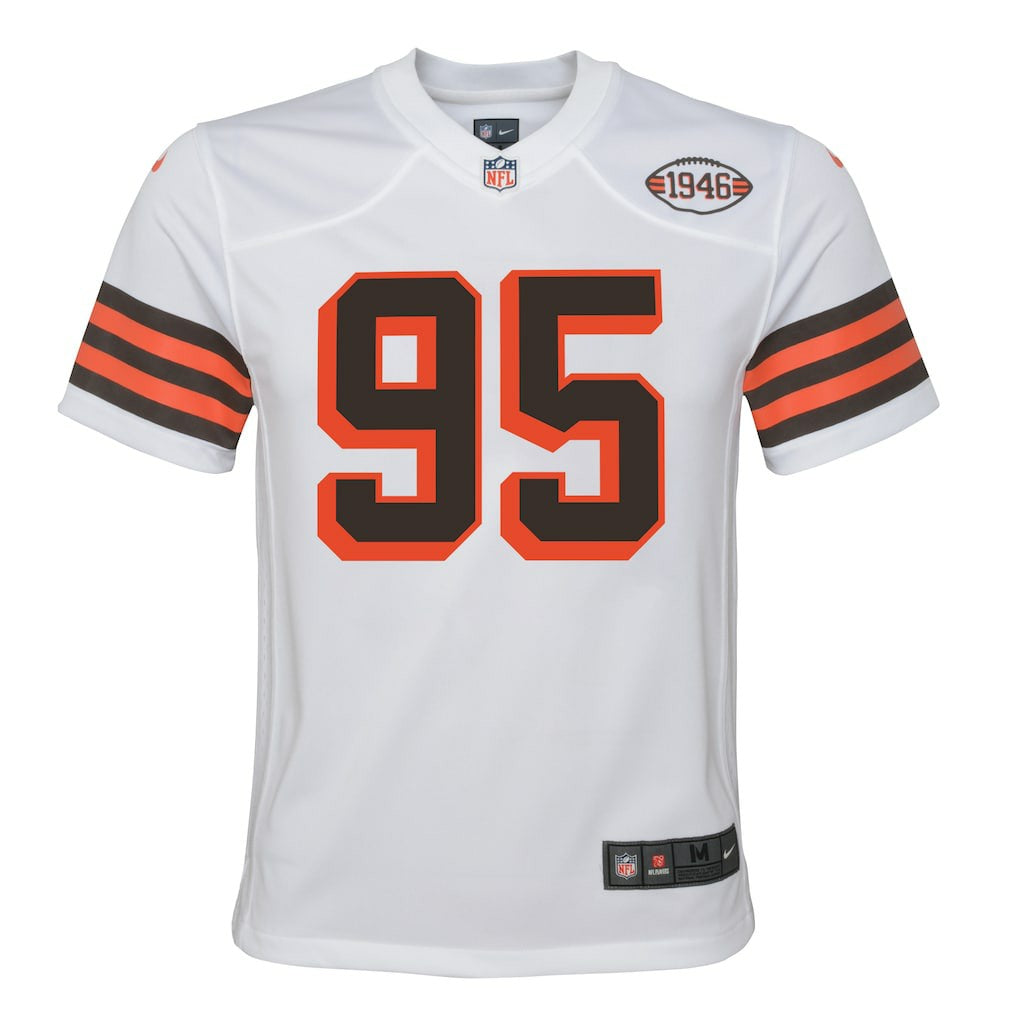 Myles Garrett Cleveland Browns Youth Game Jersey White - Nike