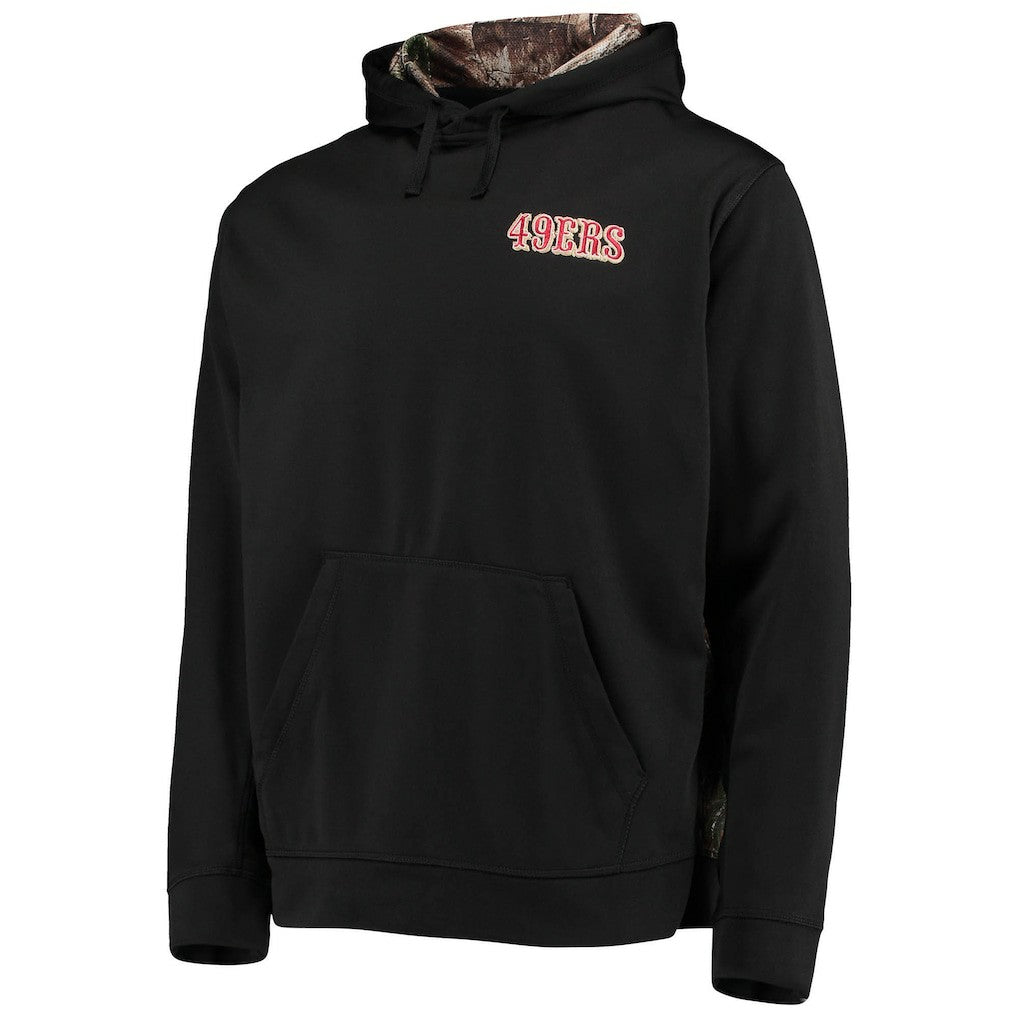 San Francisco 49ers Dunbrooke Logo Ranger Pullover Hoodie Black/Realtree Camo - NFL