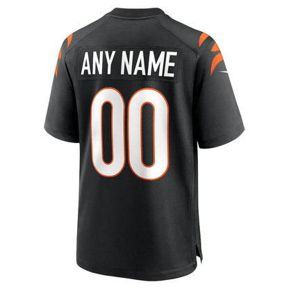 Cincinnati Bengals Game Custom Jersey - Black | NFL Jerseys