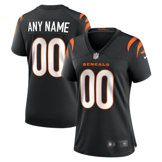 Cincinnati Bengals Women's Game Custom Jersey - Black | NFL Jerseys