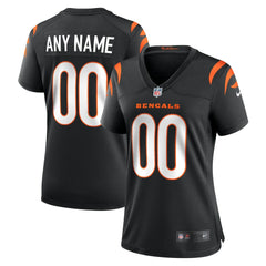 Cincinnati Bengals Women's Game Custom Jersey Black - Nike