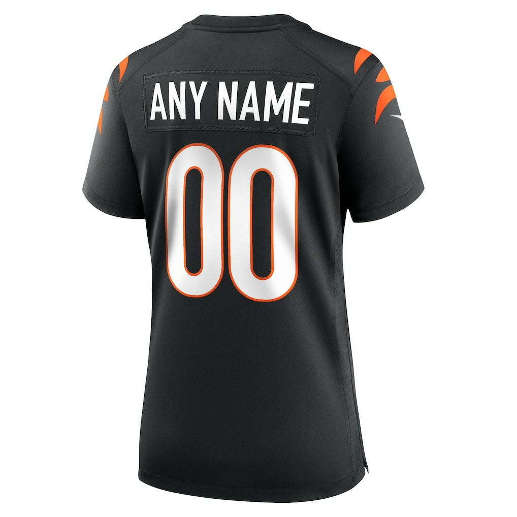 Cincinnati Bengals Women's Game Custom Jersey - Black | NFL Jerseys