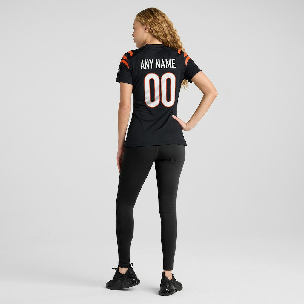 Cincinnati Bengals Women's Game Custom Jersey - Black | NFL Jerseys