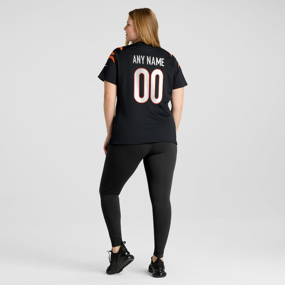 Cincinnati Bengals Women's Game Custom Jersey Black - Nike