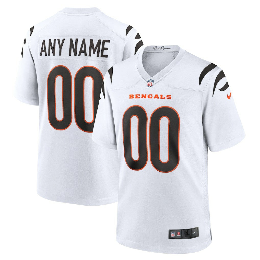 Cincinnati Bengals Game Custom Jersey - White | NFL Jerseys