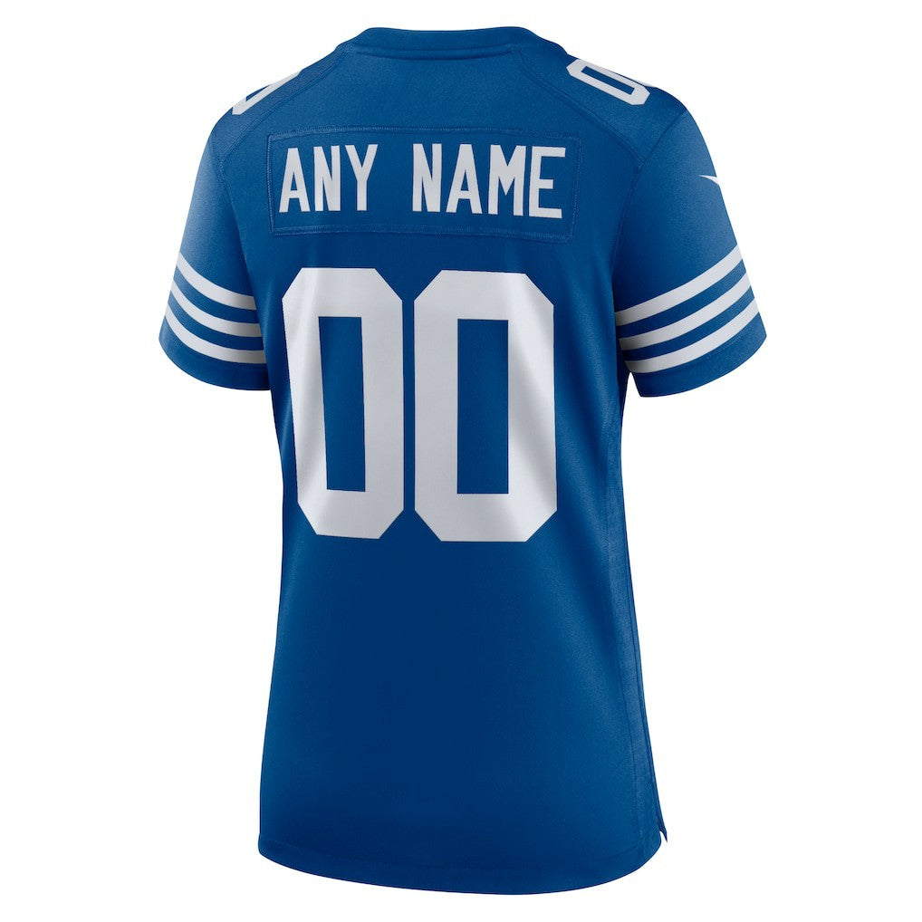 Indianapolis Colts Women's Alternate Custom Jersey Royal - Nike