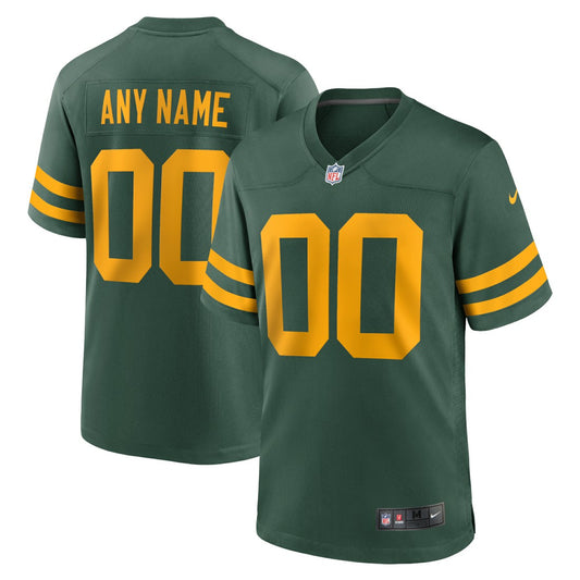 Green Bay Packers Alternate Custom Jersey - Green | NFL Jerseys