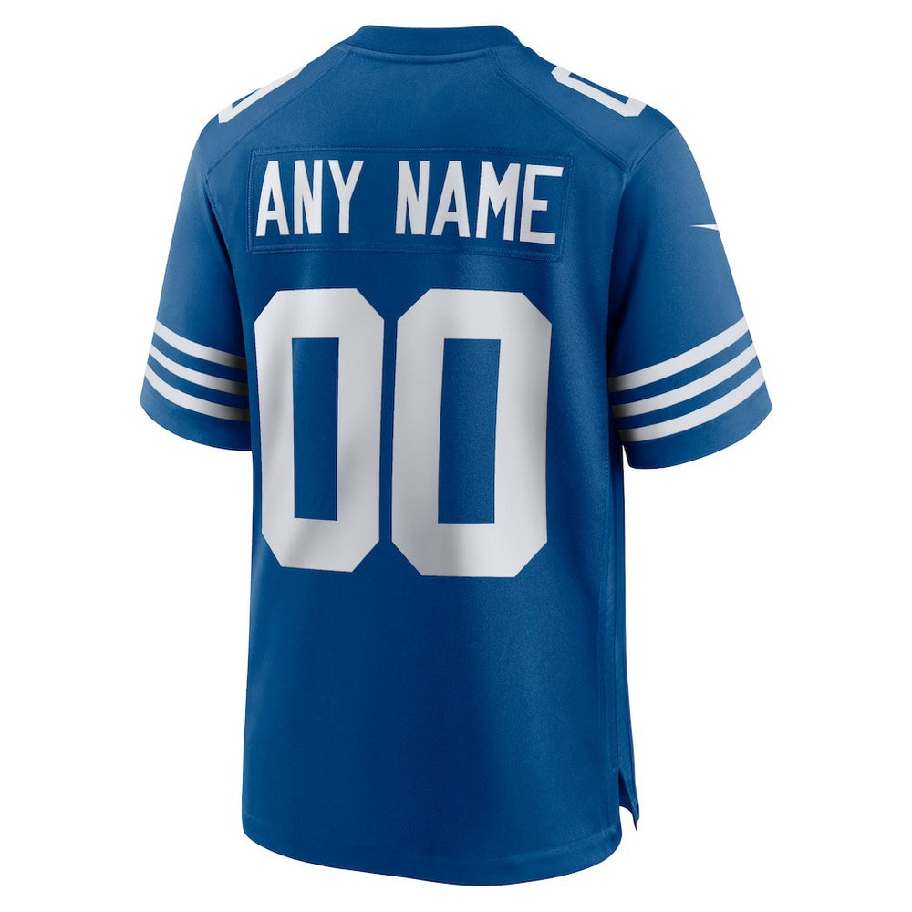Indianapolis Colts Alternate Custom Jersey Royal - Nike