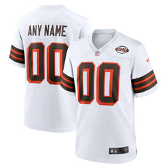 Cleveland Browns 1946 Collection Alternate Custom Jersey White - Nike
