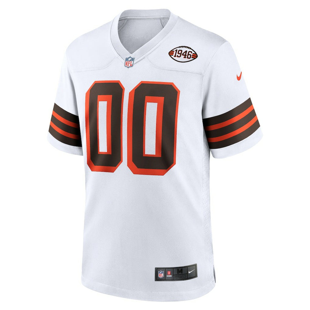 Cleveland Browns 1946 Collection Alternate Custom Jersey White - Nike