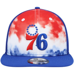 New Era - Philadelphia 76ers Hazy Trucker 9FIFTY Snapback Hat - Royal
