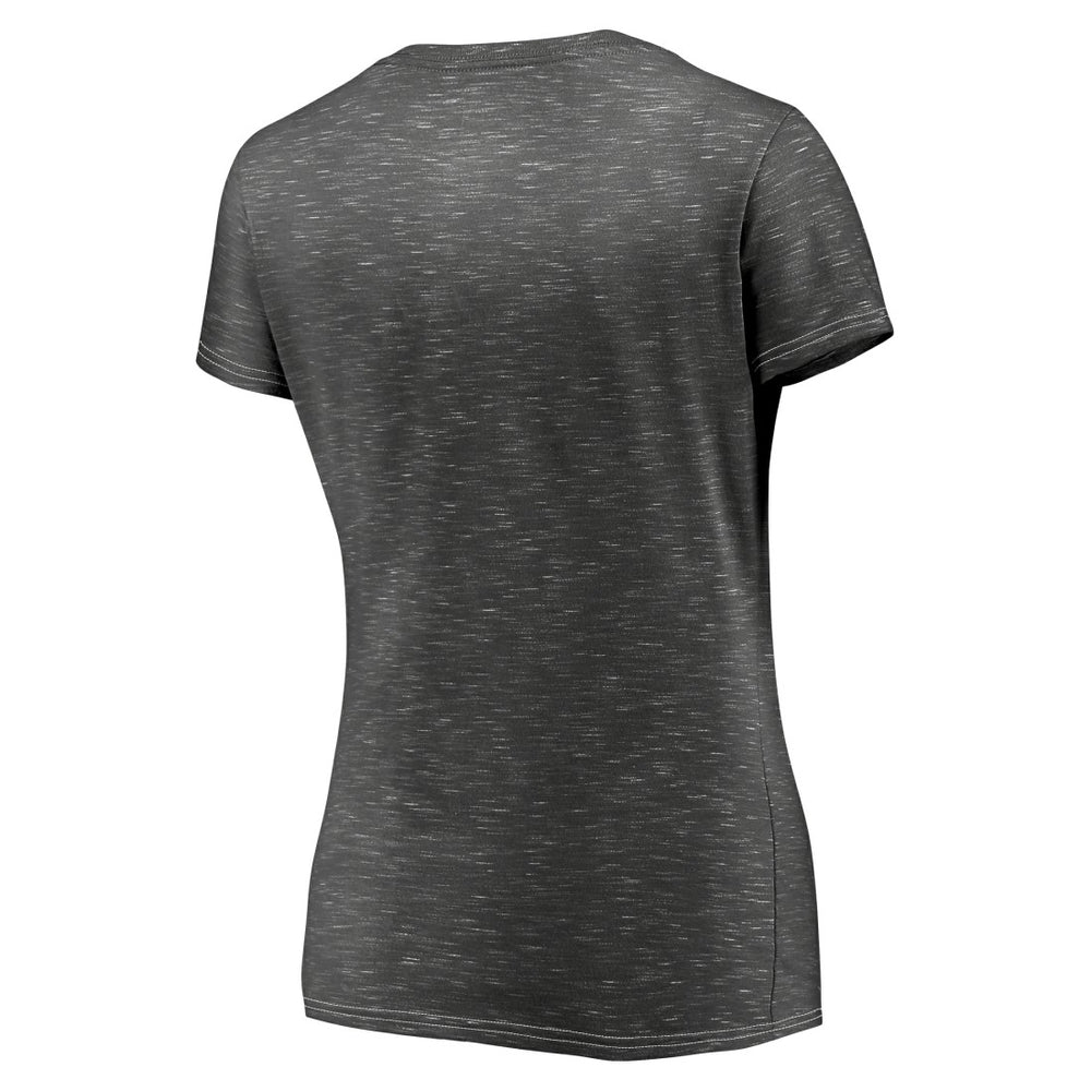 Tampa Bay Buccaneers Women's League Leader Space Dye V-Neck T-Shirt Charcoal - Fanatics