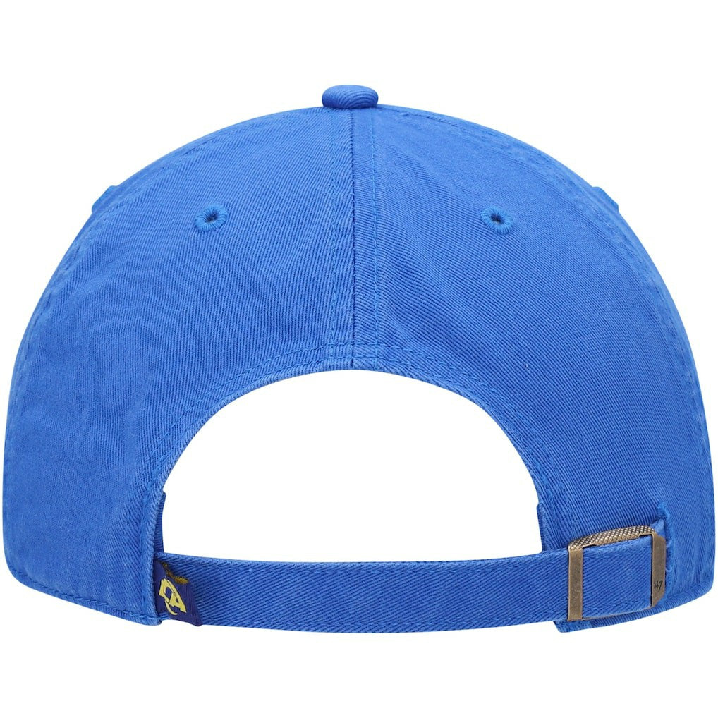 Los Angeles Rams '47 Clean Up Primary LA Adjustable Hat Royal - 47 brand