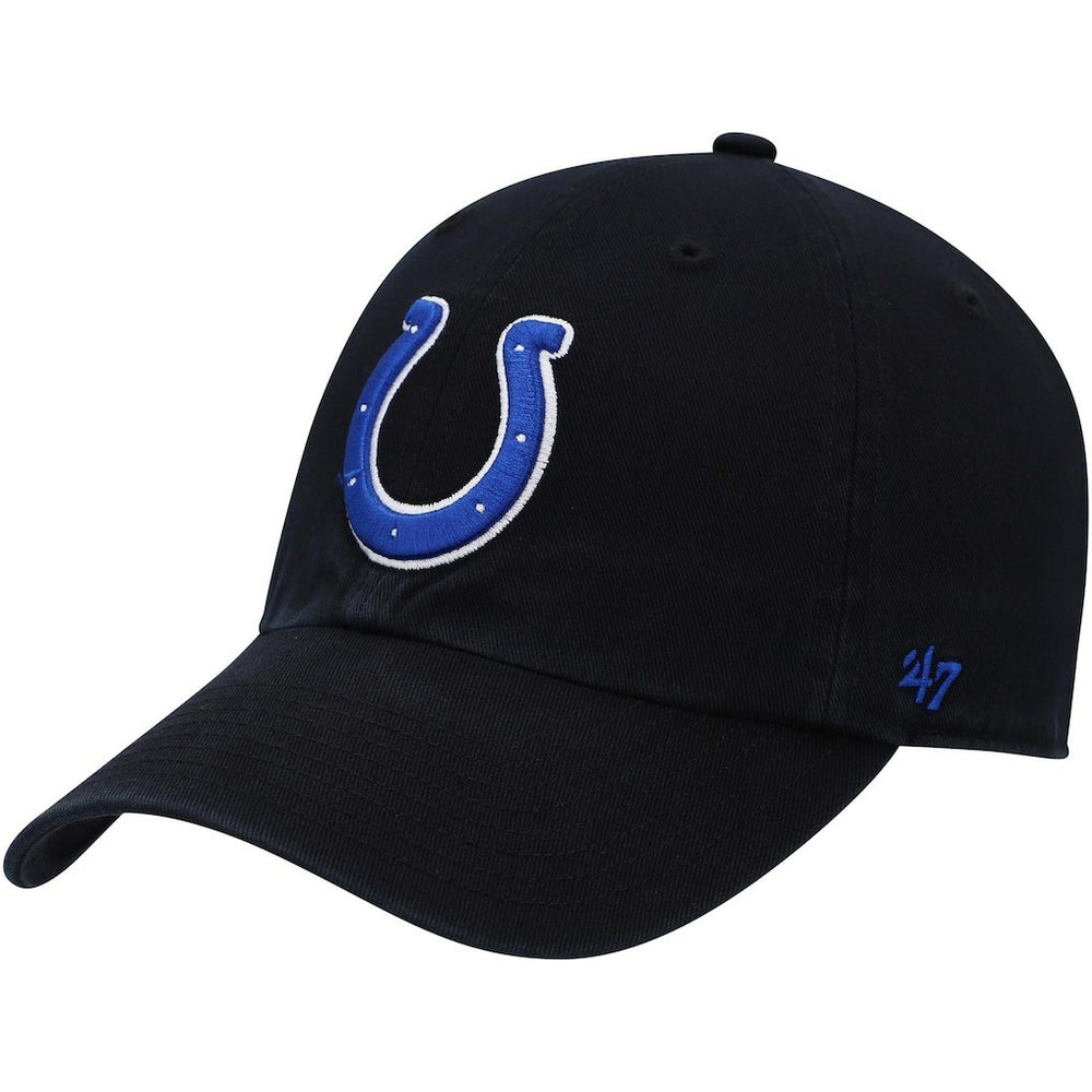 Indianapolis Colts '47 Clean Up Alternate Adjustable Hat Black - 47 brand
