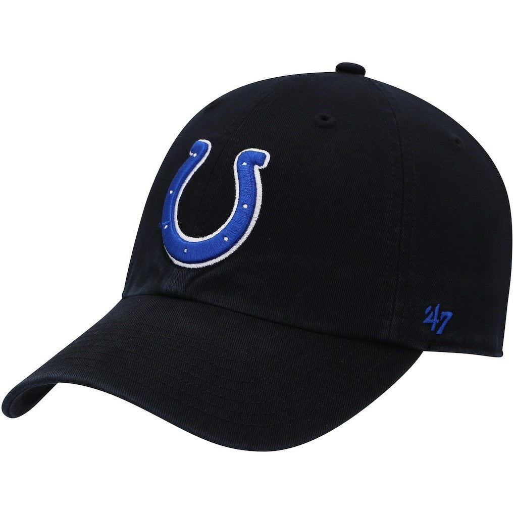 Indianapolis Colts '47 Clean Up Alternate Adjustable Hat Black - 47 brand