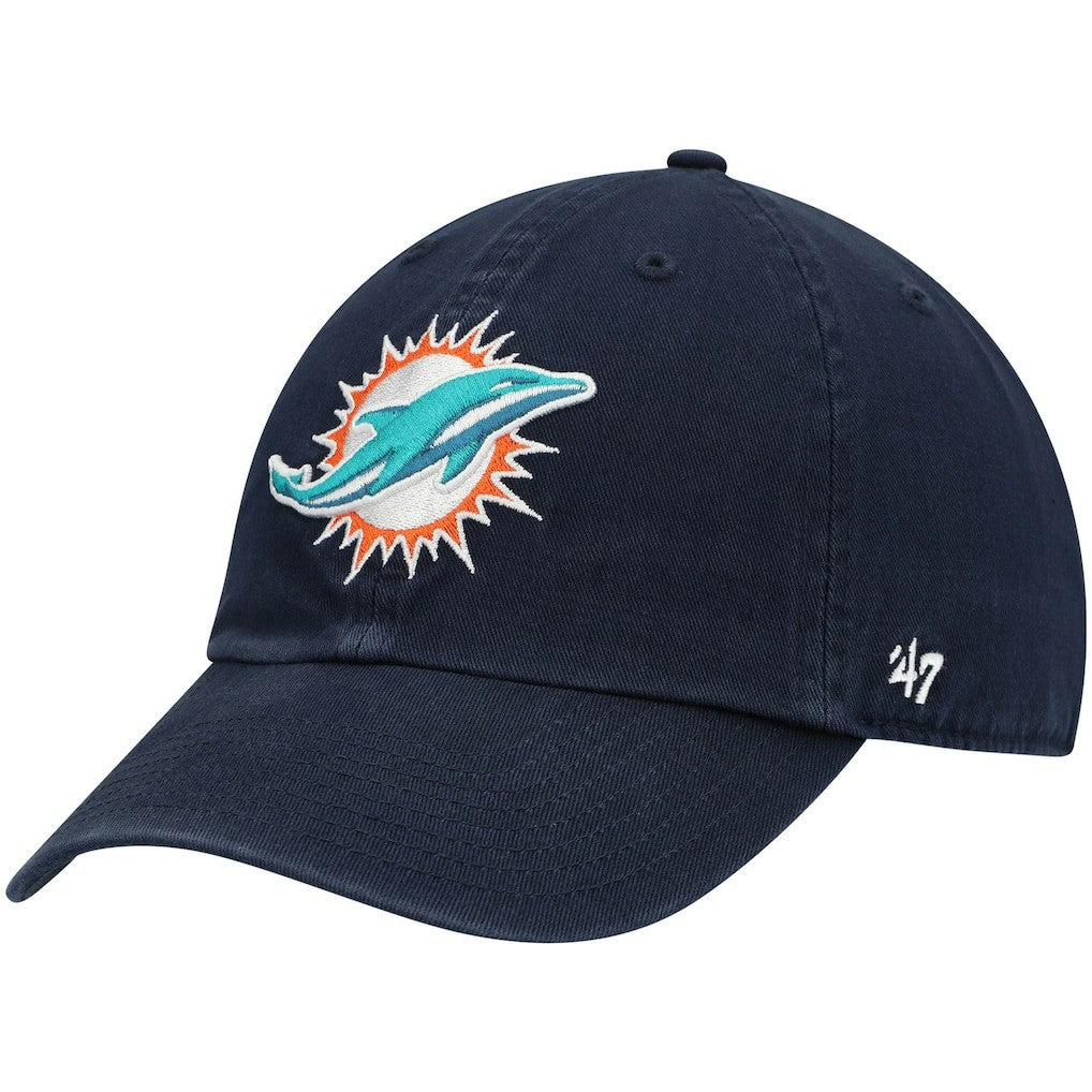 Miami Dolphins '47 Clean Up Alternate Adjustable Hat Navy - 47 brand