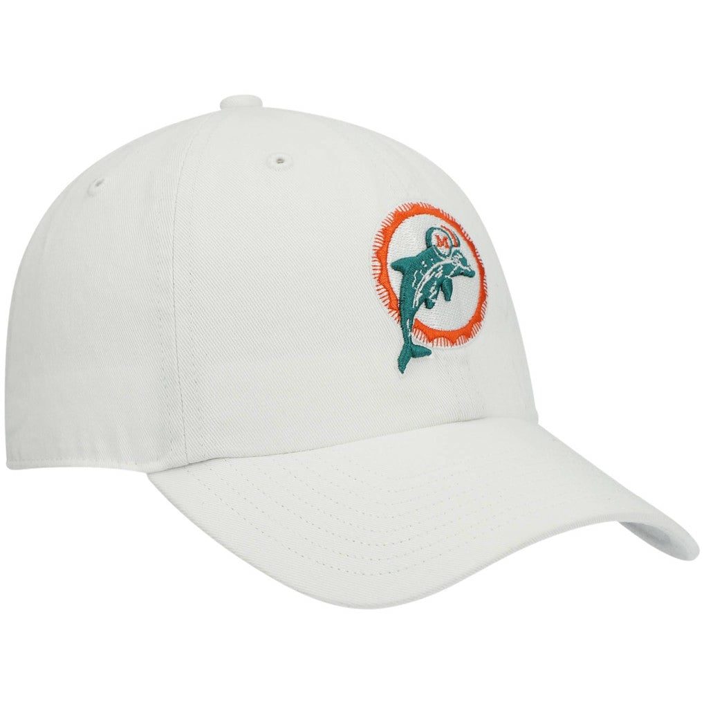 Miami Dolphins '47 Clean Up Adjustable Hat White - 47 brand