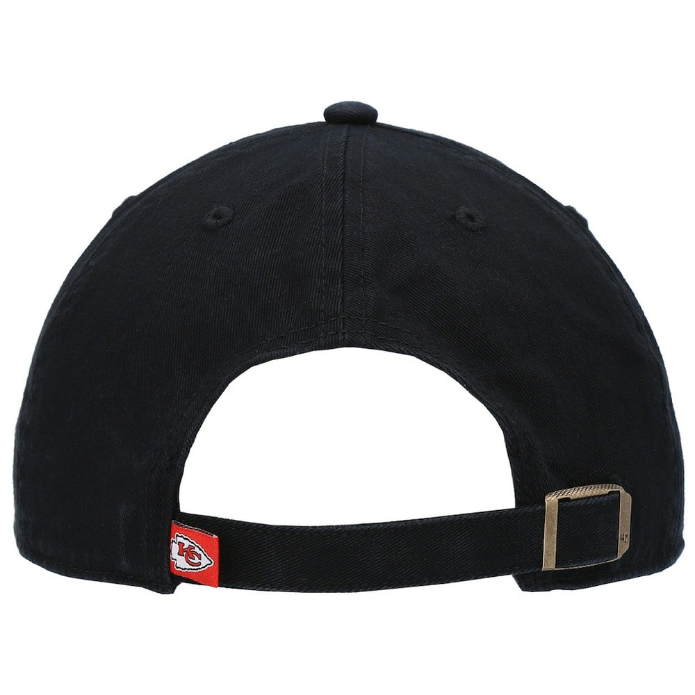 Kansas City Chiefs '47 Clean Up Script Adjustable Hat Black - 47 brand