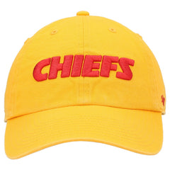 Kansas City Chiefs '47 Clean Up Script Adjustable Hat Gold - 47 brand