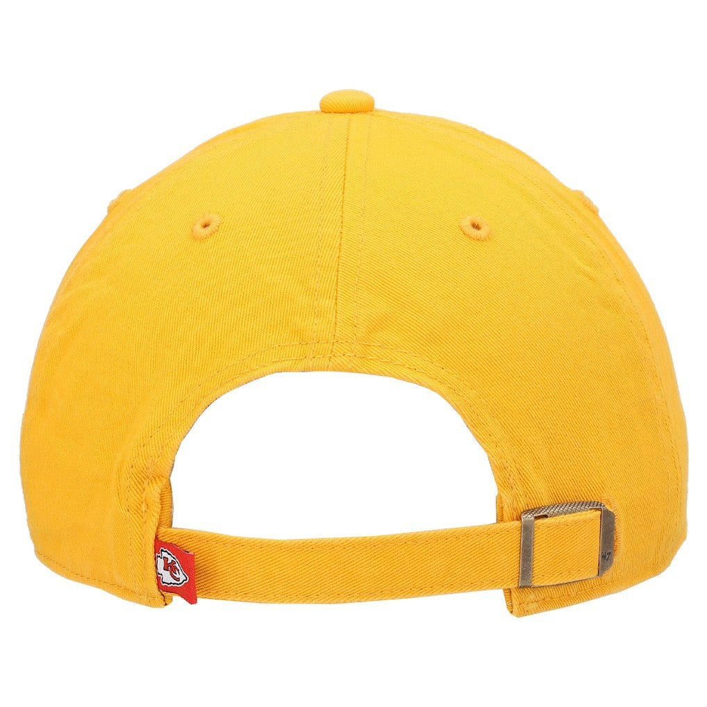 Kansas City Chiefs '47 Clean Up Script Adjustable Hat Gold - 47 brand