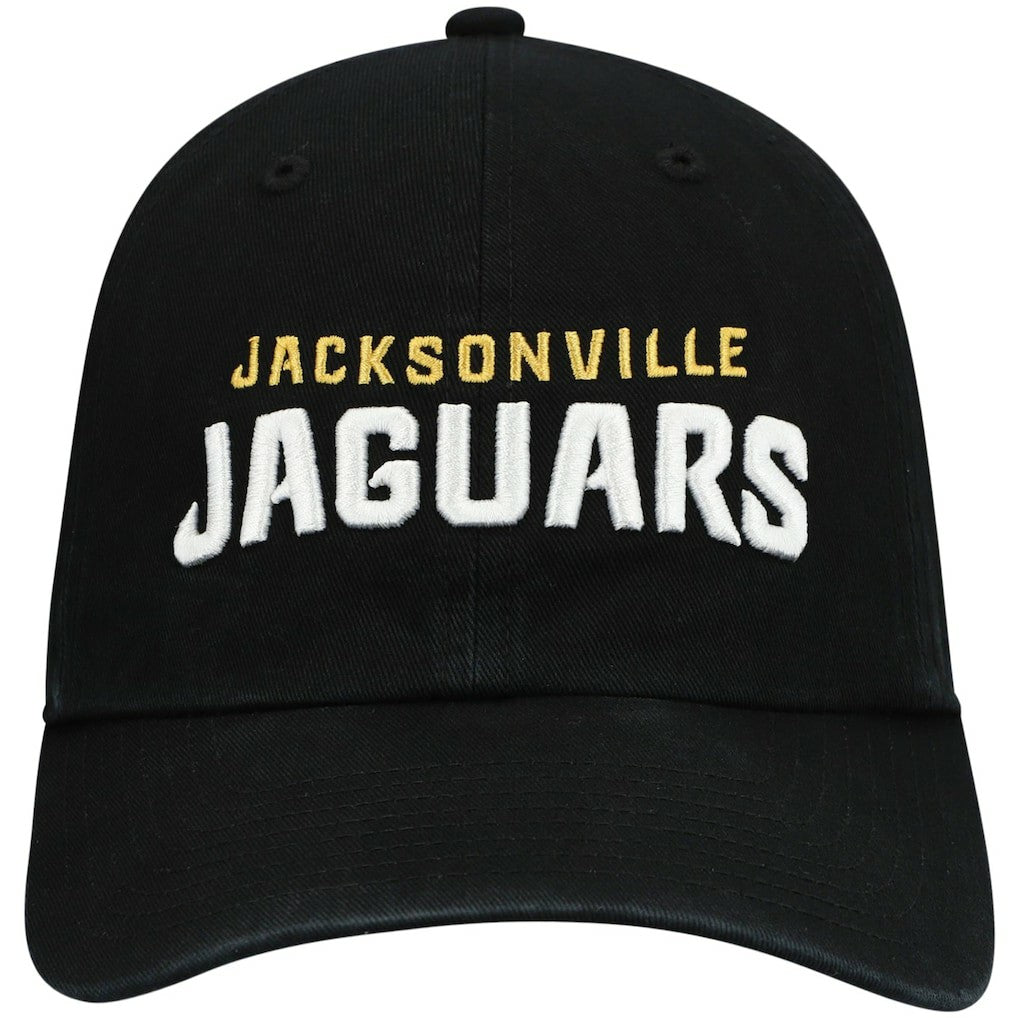 Jacksonville Jaguars '47 Clean Up Script Adjustable Hat Black - 47 brand